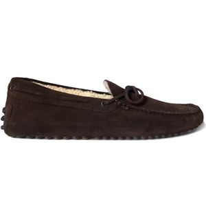 SOLD | Tods Gommino Shearling-Lined Suede Driving Shoes Loafers